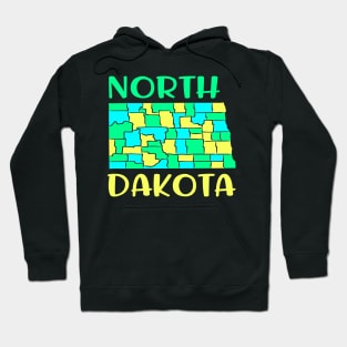 USA state: North Dakota Hoodie